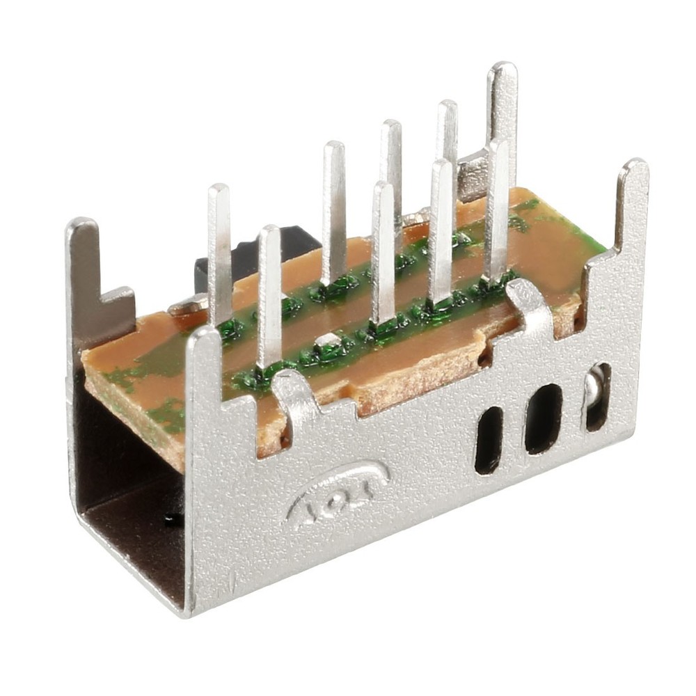 20Pack 6mm Horizontal Slide Switch DP3T 2P3T 8 Terminals PCB Panel Latching