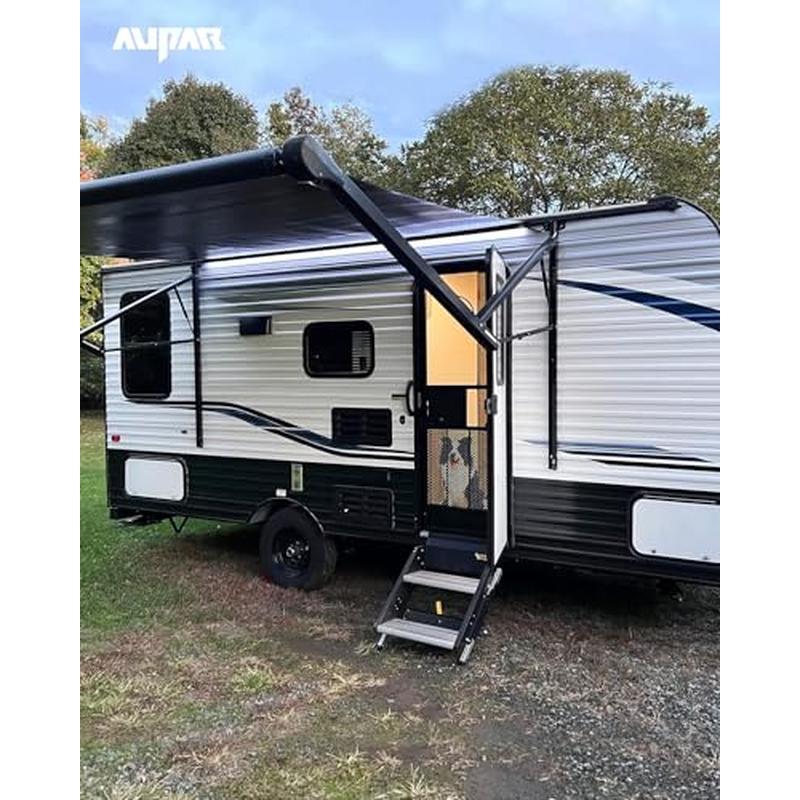 RV Entry Screen Door Protector Adjustable Aluminum Alloy Durable Easy Install US