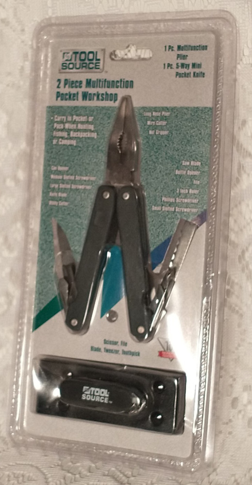 Tool Source 2 Piece Multifunction Pocket Workshop Home Tool tblbx1