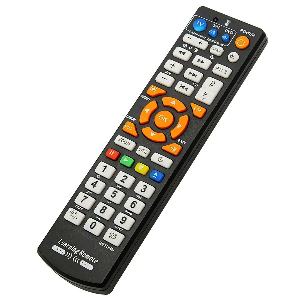 Universal IR Learning Remote 3 AV Devices Memory For TV Cable Box DVD DVR