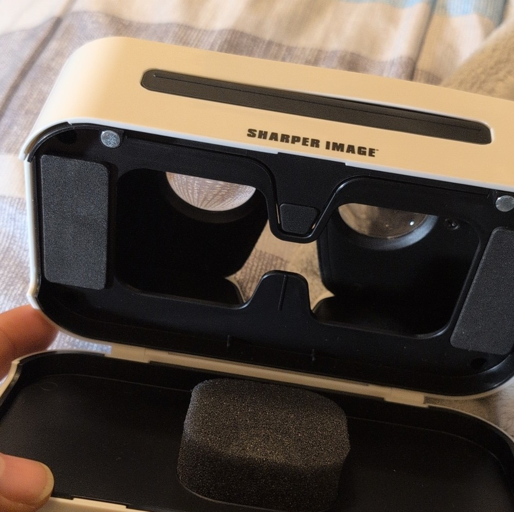Sharper Image Smartphone 360° VR Headset White Black 32912A6221