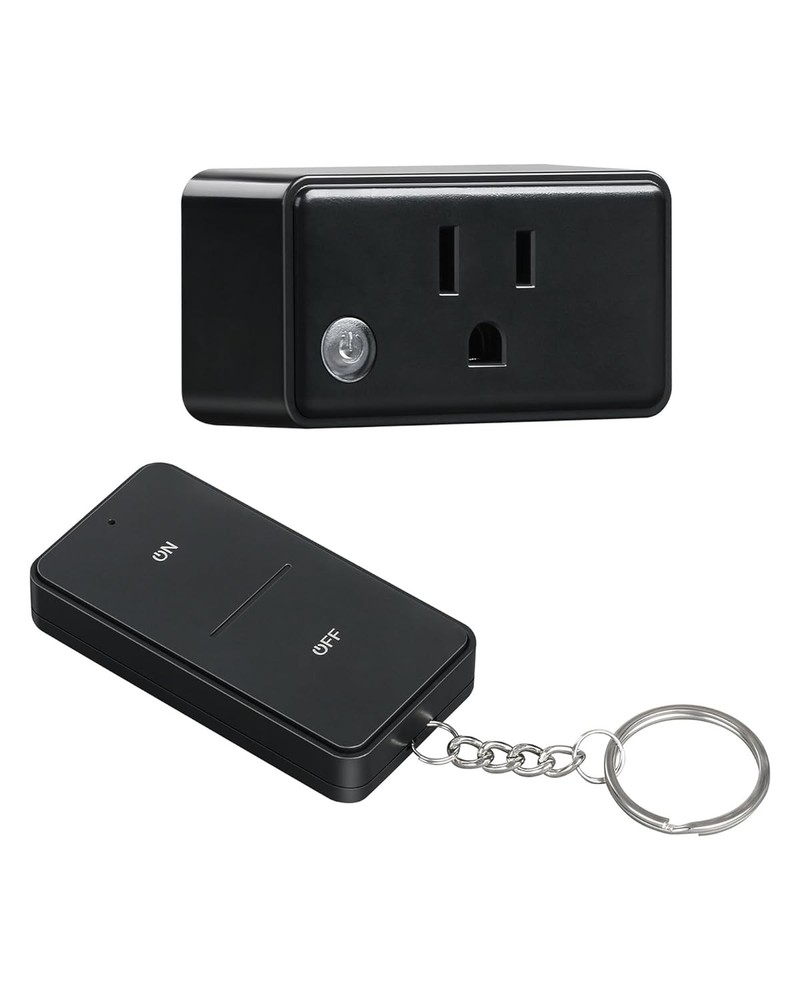 2 Pack Remote Control Outlet Plug, 15A Wireless Light Switch for Appliances