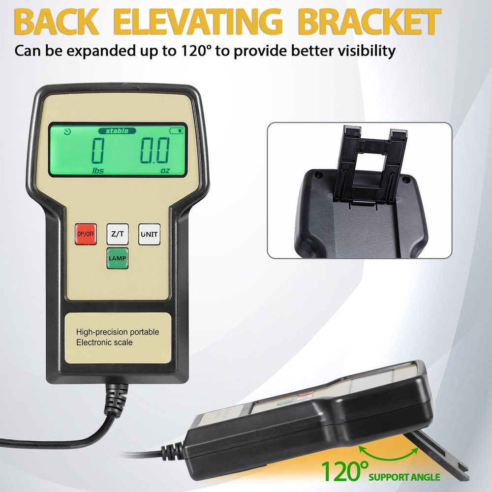 220 lbs Electronic Refrigerant Charging Digital Weight Scale LCD Display