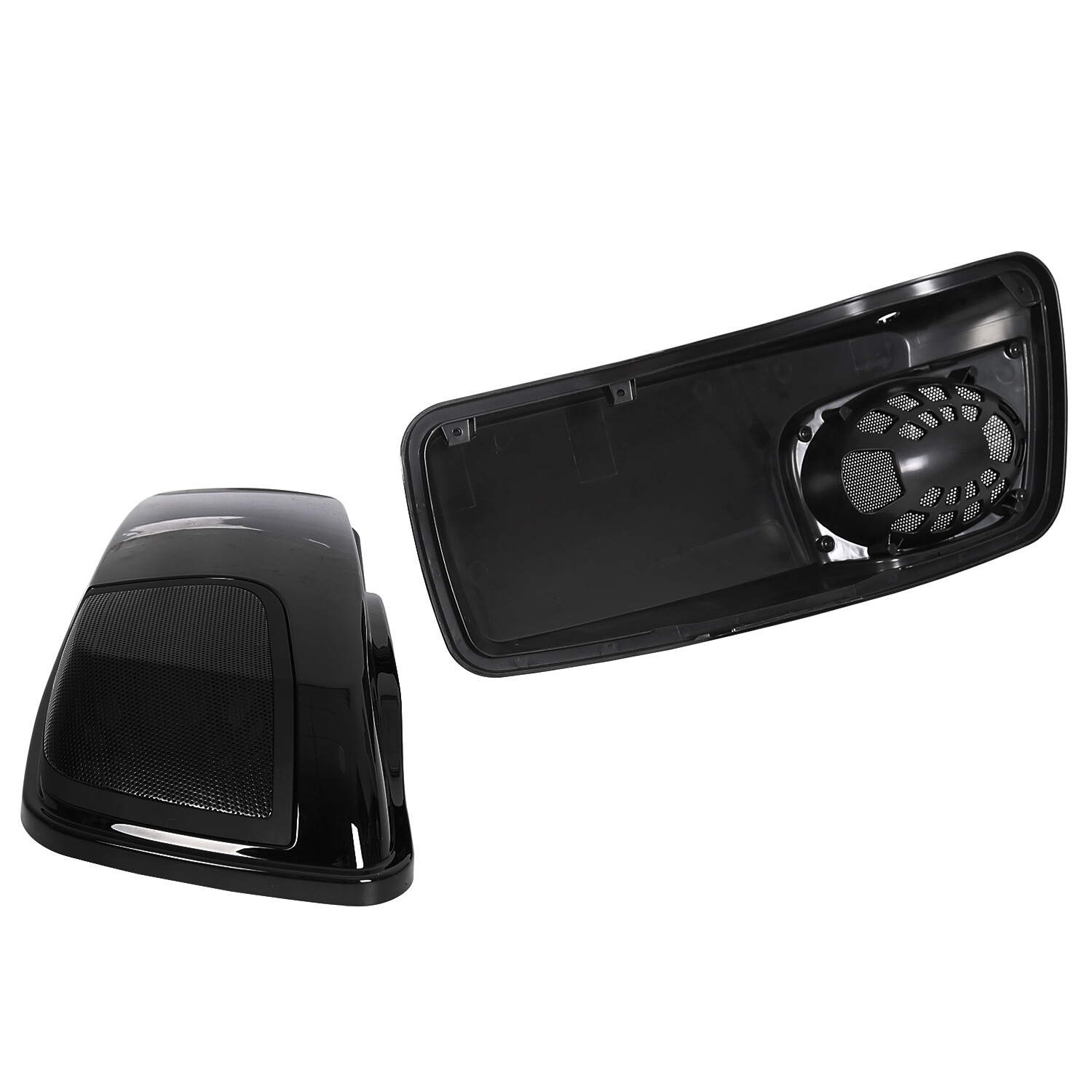 Saddlebag Lids Speaker 5x7 Cutouts For Harley Touring Road King Glide 2014-2024