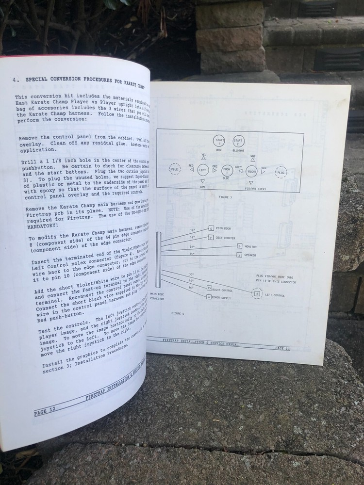 Firetrap by Data East Arcade Conversion Kit Installation Manual