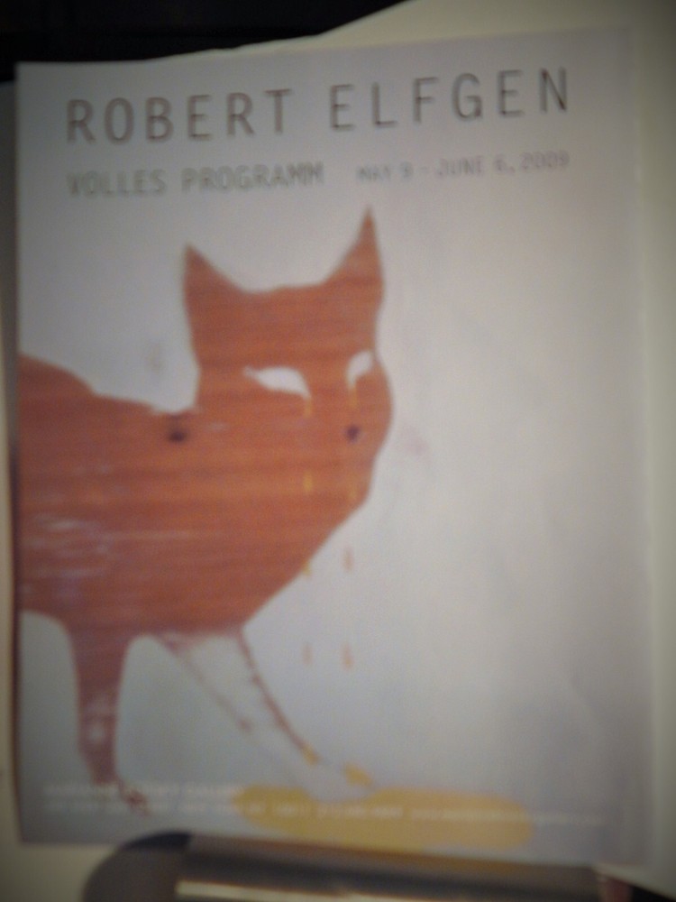 ROBERT ELFGEN   ART PIECE VTG ORIG  2009  ADVERTISEMENT