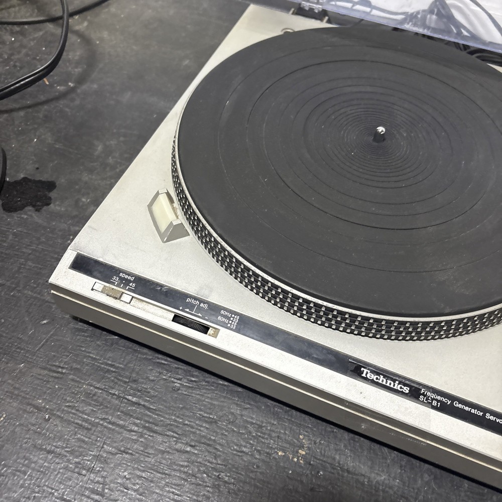 Technics SL-B1 Frequency Generator Servo Turntable Record Player Won’t Stay On