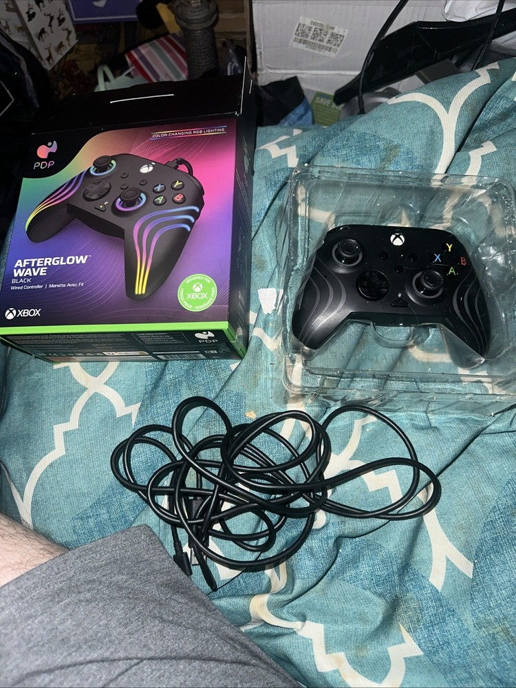 PDP Gaming Afterglow Wave Enhanced Wired Controller Xbox Series X|S Wave Black