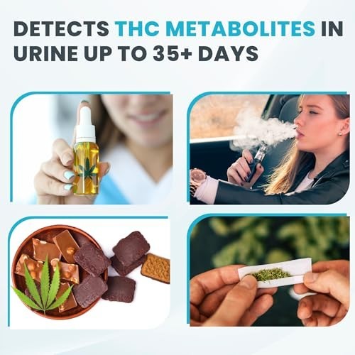 25 Pack THC Drug Test Kit - Home Marijuana Testing - Bulk Value THC Tests