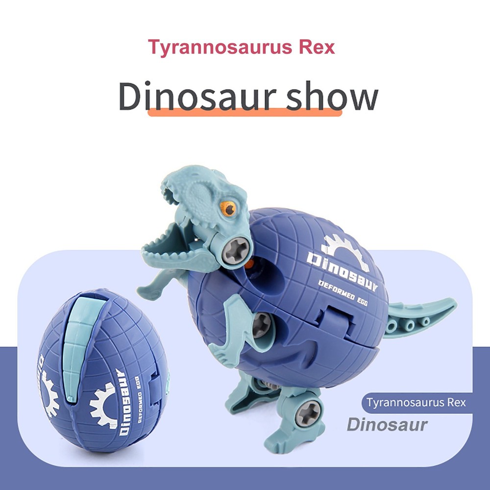 Nut Assembly Dinosaur Egg Building Blocks Deformable Model Toy Birthday Present