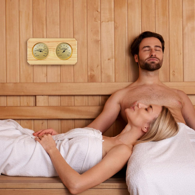 Sauna Thermometer Fahrenheit Hygrometer Gauge 2in1 Indoor Home Sauna Thermostat