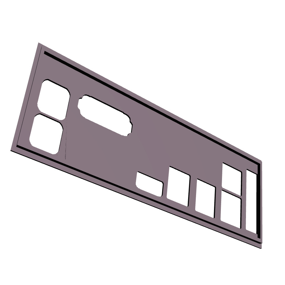 Asus A320M-K I/O Shield, 3D Printed, IO Backplate
