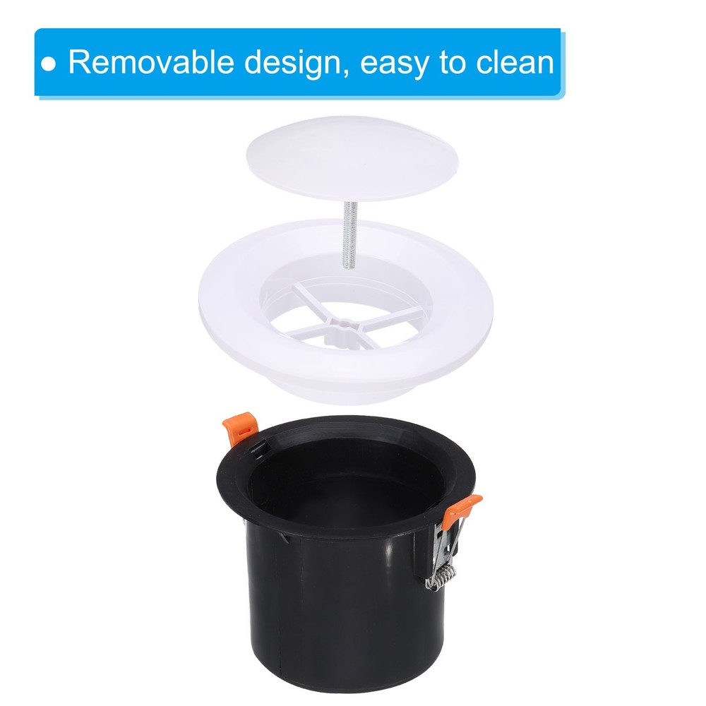 4 Inch Spring Round Air Vent, 2pcs ABS Adjustable Air Diffuser