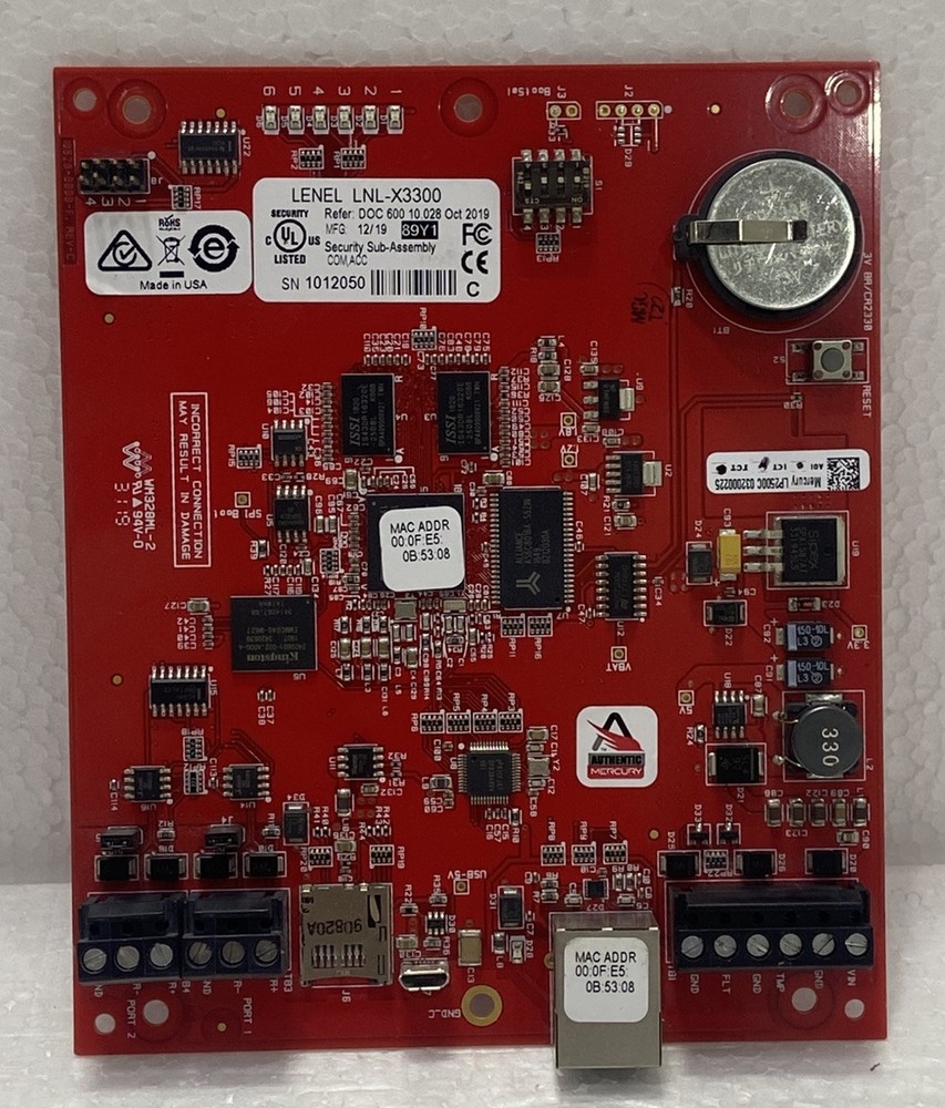 LENEL LNL-X3300 INTELLIGENT SYSTEM CONTROLLER BOARD