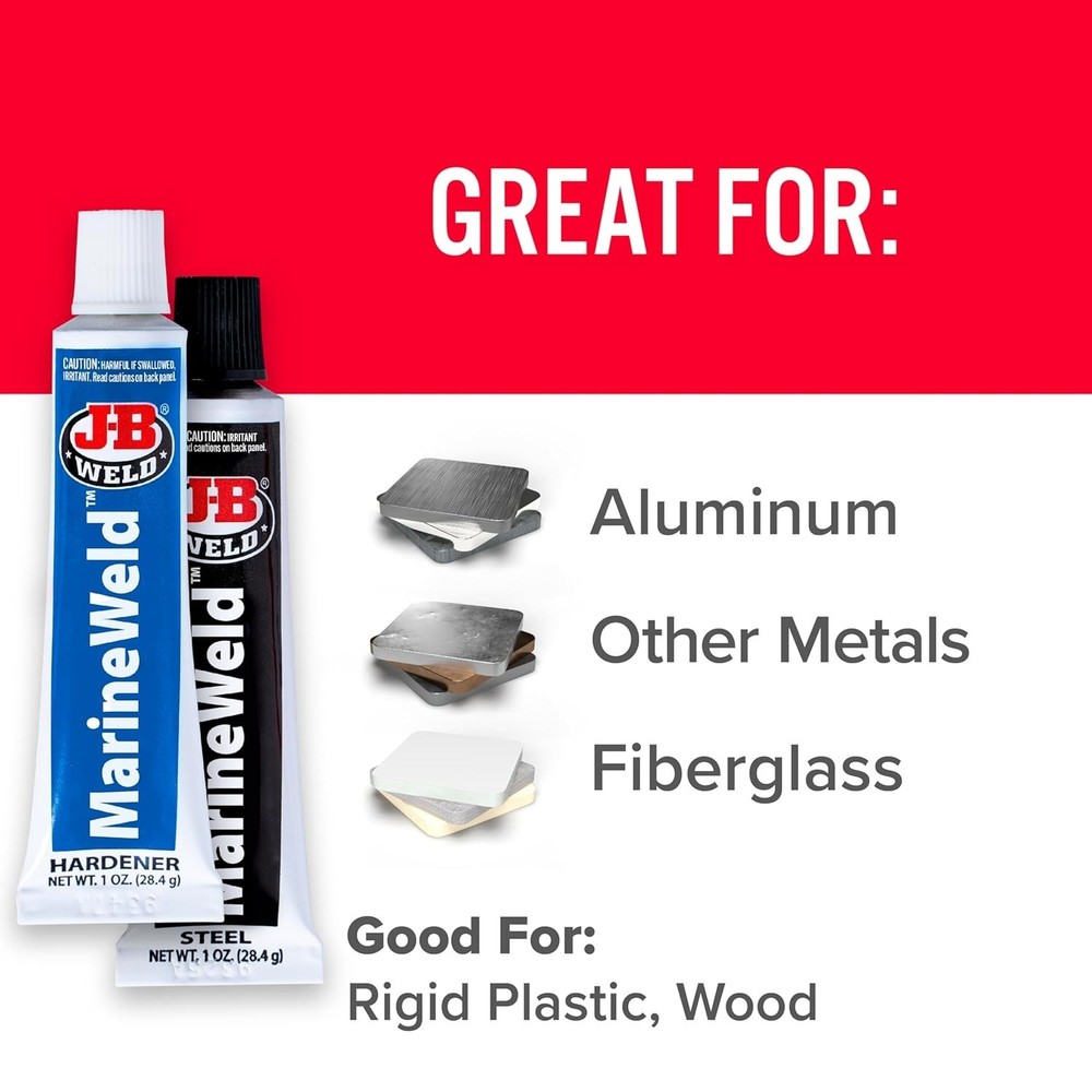 Versatile 2 oz. MarineWeld Epoxy - Strong Waterproof Cold Weld System