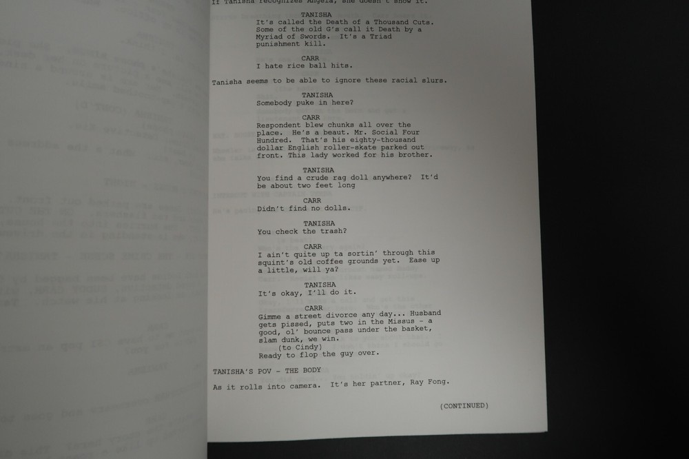 Riding the Snake Original TV Script Screenplay Stephen J. Cannell Studios