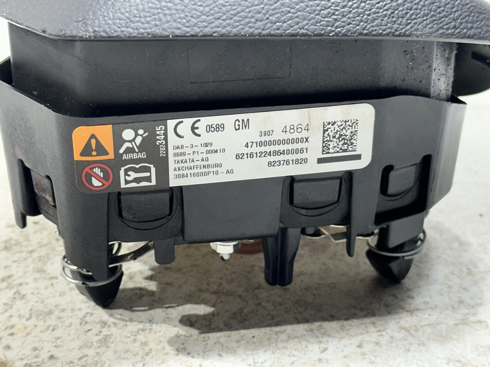 2016 -2019 Chevy Cruze Steering Wheel Airbag OEM Black 1 Pin & LEFT DRIVER KNEE