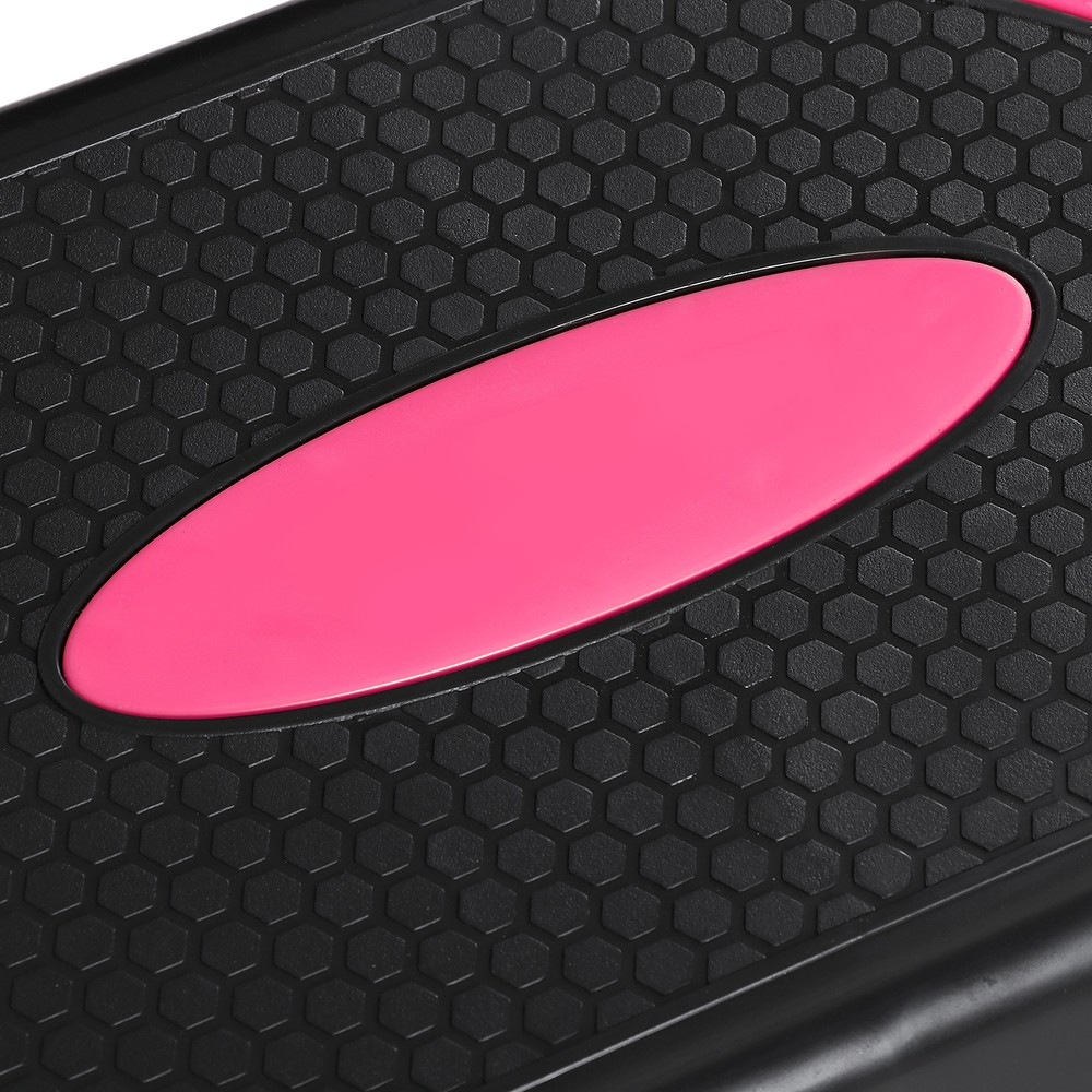 31" Aerobic Step Platform Exercise Stepper Workout Step 4"-6"-8" w/Risers Pink