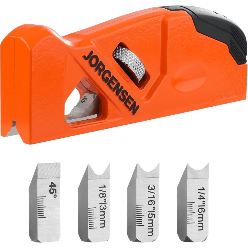 JORGENSEN Chamfer Plane 4 Cutter Heads w/ Storage