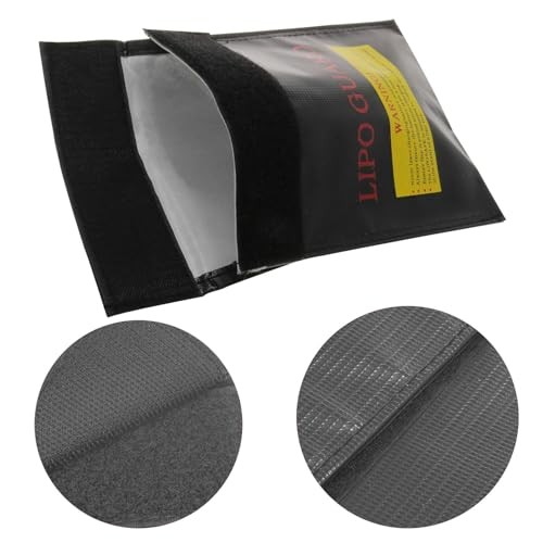 Lithium Battery Explosion-Proof Bag High Temperature Storage Protective Black