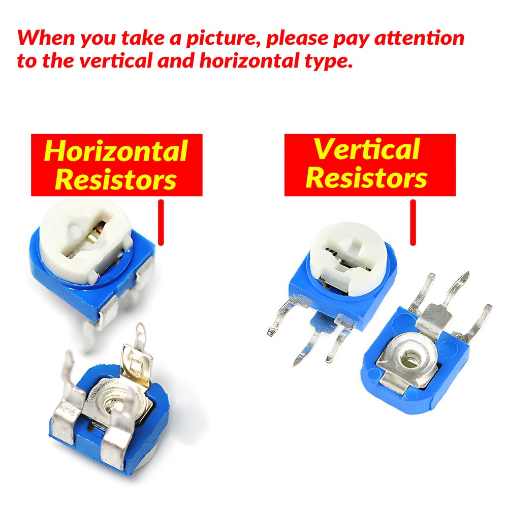 Horizontal/Vertical Pot Potentiometer Trimpot Trimmer Variable Resistor 100R -1M