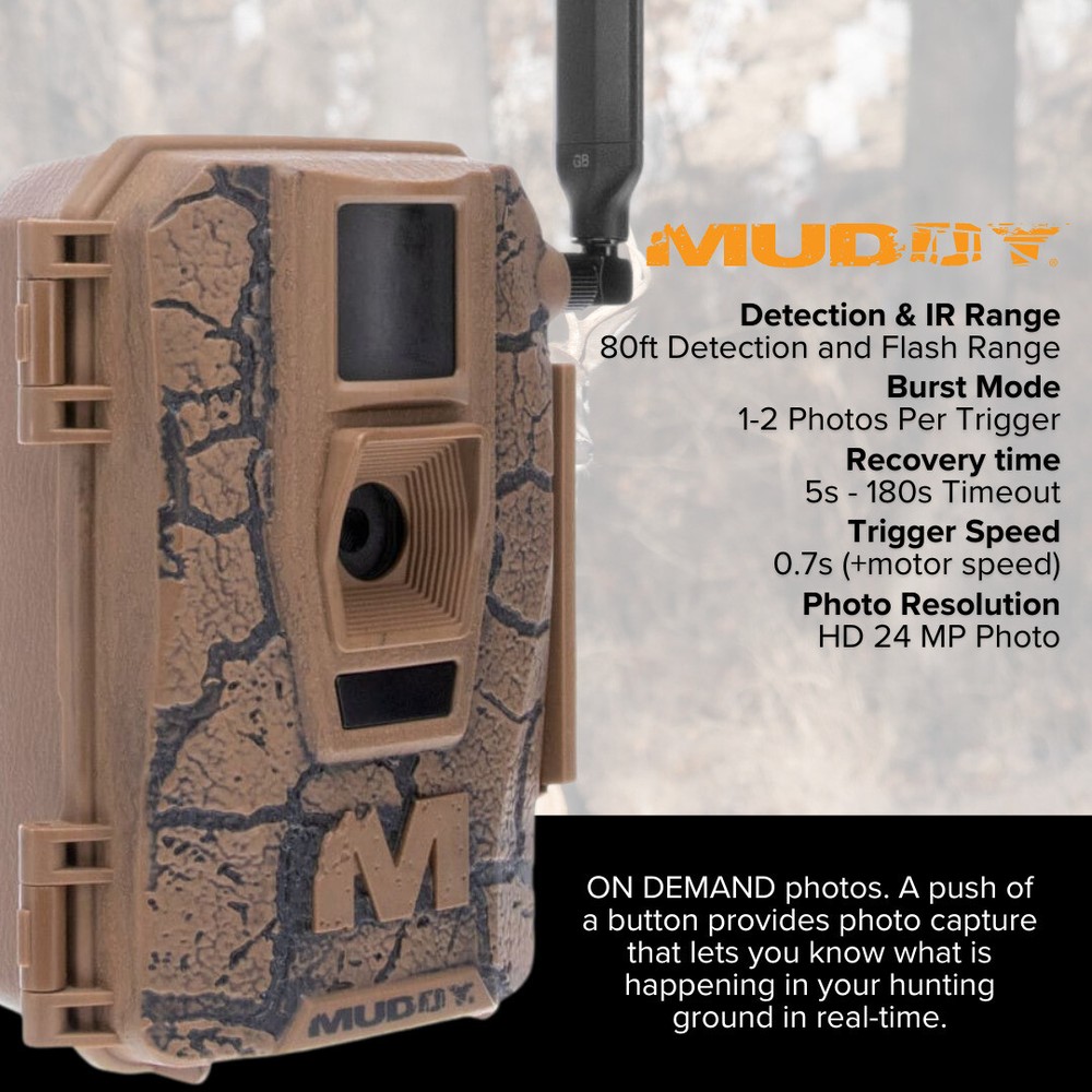 Muddy Mitigator Cellular 24MP Imaging Trail Camera 32GB Memory Card Bundle