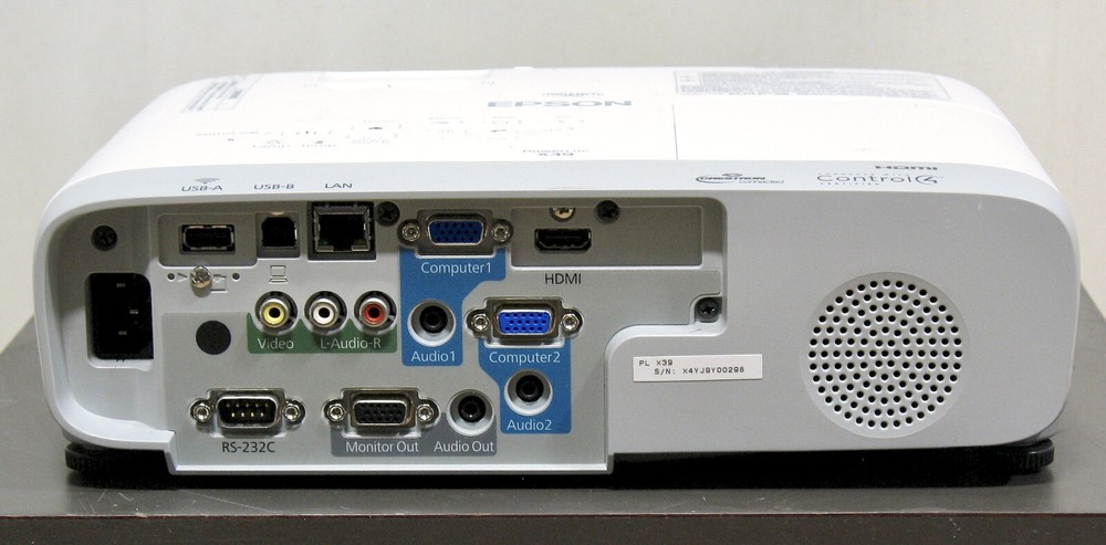 Epson PowerLite X39 LCD Projector 
