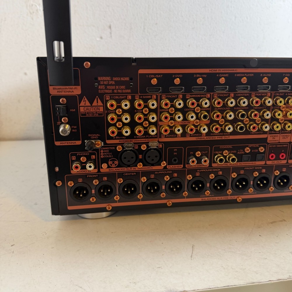 Marantz AV8802 Black Wireless Bluetooth A/V Pre Tuner Apmlifire - Untested