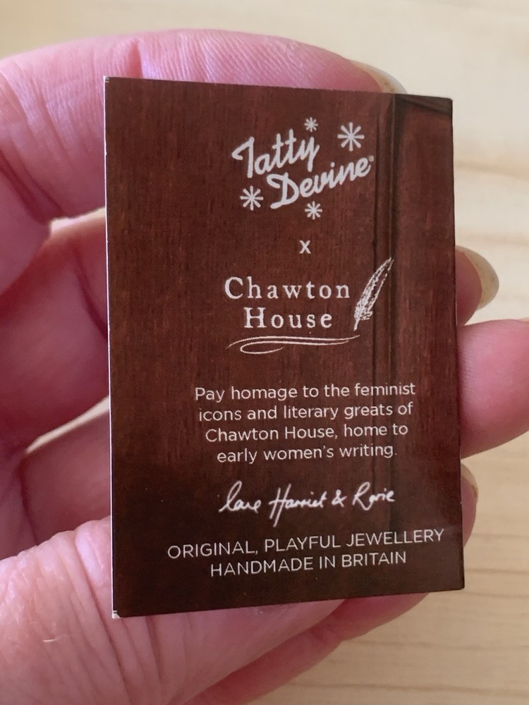 Tatty Devine Jane Austen Portrait Brooch