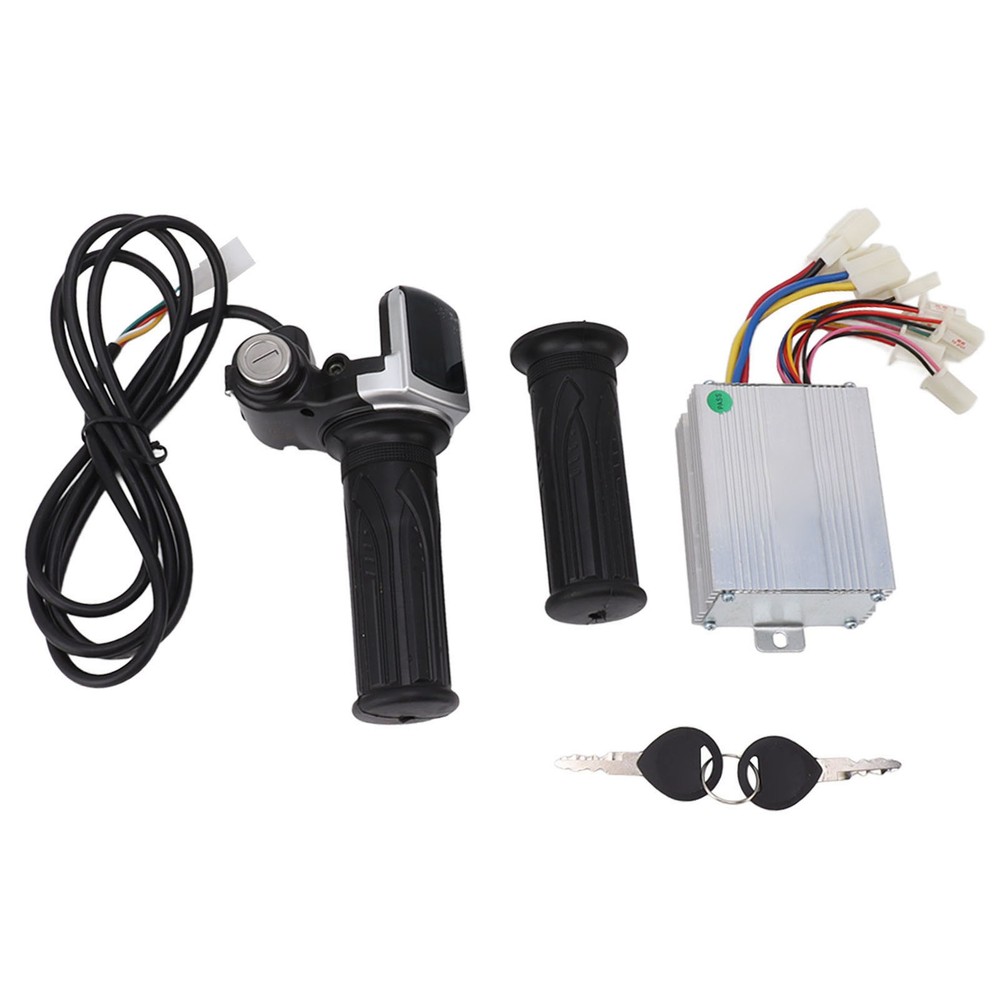Motor Brushed Speed Controller With Lock Throttle Twist Grip Power Display JUMM