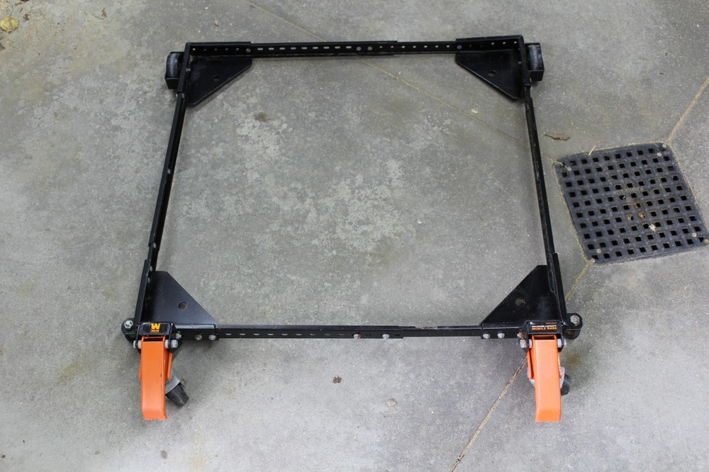 Wen ROLLING MOBILE LOCKING BASE STAND w/ WHEELS Adjustable Table Saw Accessory