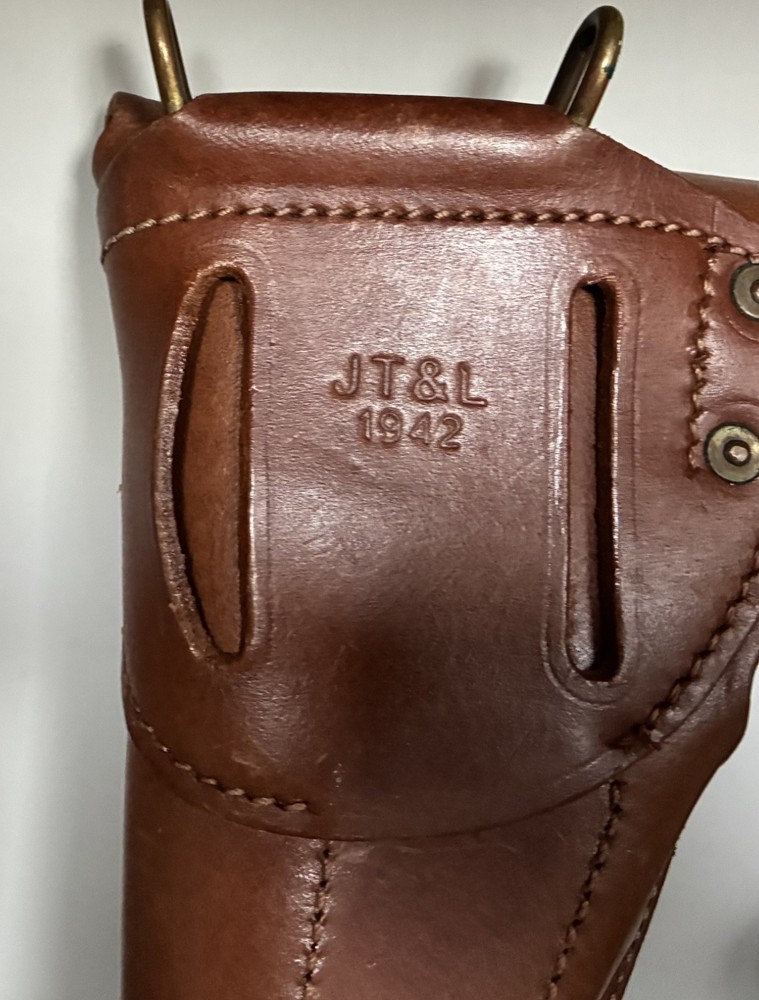 Two 1940s Leather Gun Cases and Clip Case