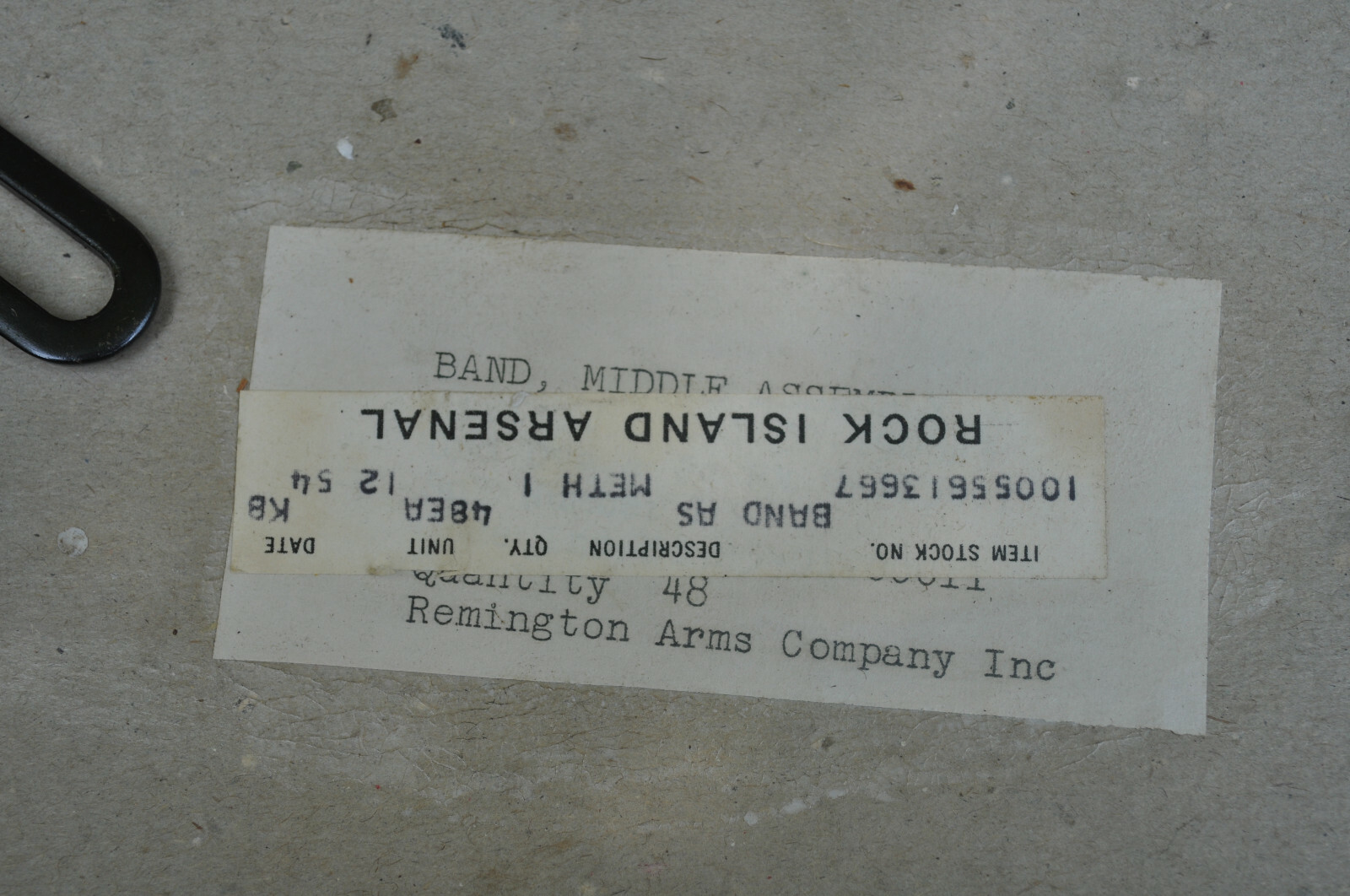 Remington 1903A3 middle band, NOS, one only