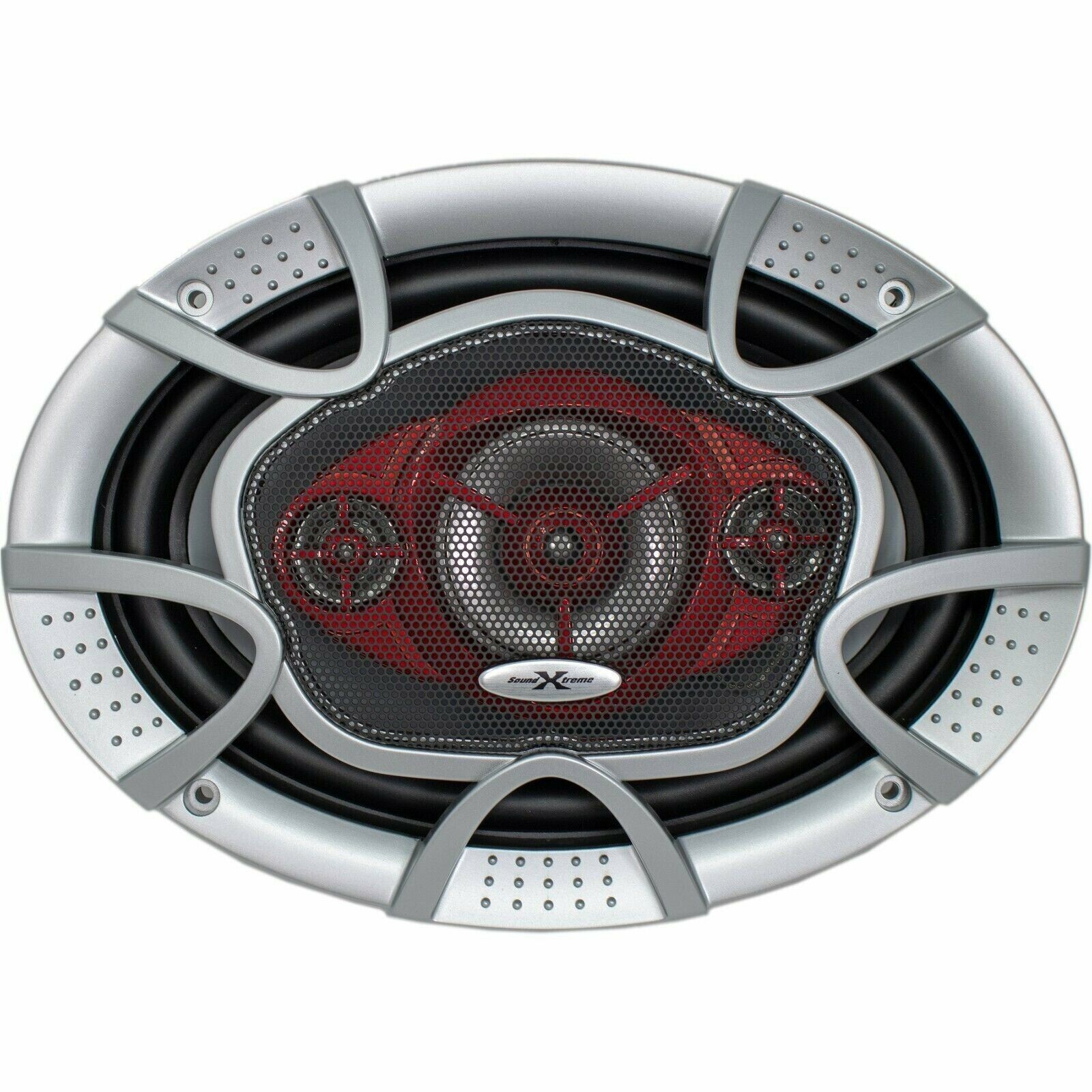 2x SoundXtreme 6x9" 4-Way 1040w Speakers Pair + 2x 6x9" Car Truck Speaker Box