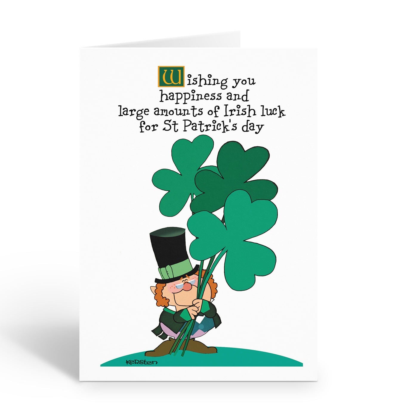 Assorted St. Patrick’s Day Cards - 12 Boxed Funny Cards and Envelopes - 18060