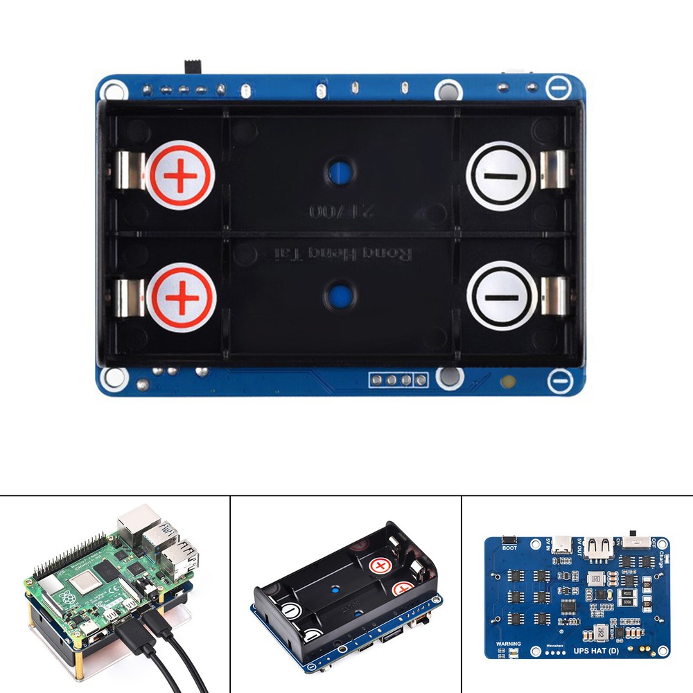 UPS HAT (D) Kit For Raspberry Pi 5V Uninterruptible Power Supply Module B9
