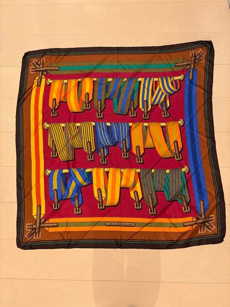 Hermes Scarf 90 Belt Pattern Large