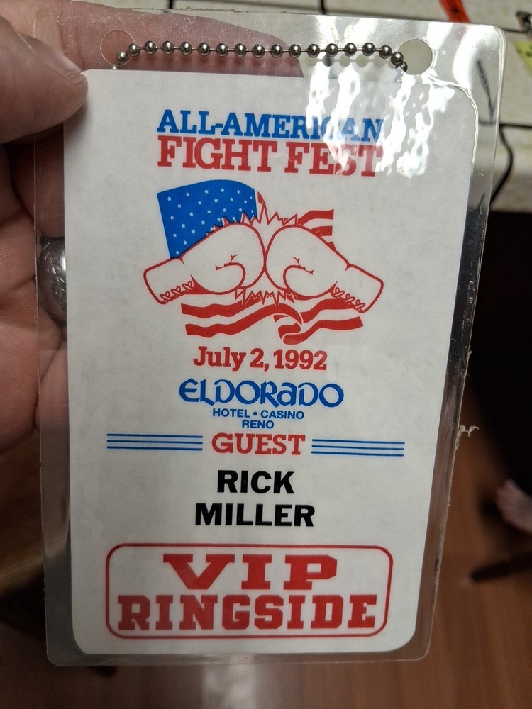All American Fight fest Vip Ring Side 1992 Boxing