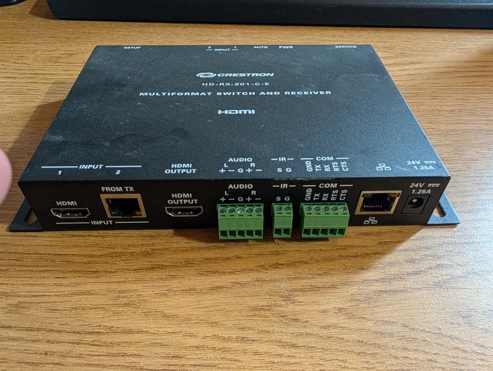 Crestron HD-RX-201-C-E Multiformat Switch And Receiver - NG A5C