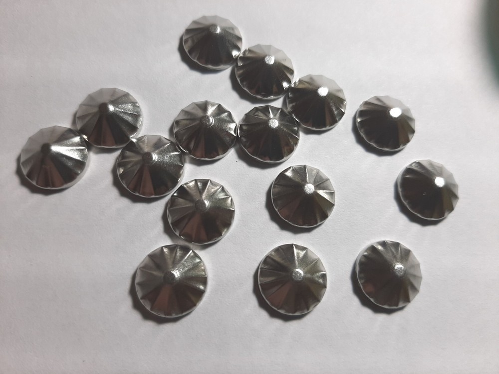 12mm corrugated pyramid stud--NEW 15 pcs