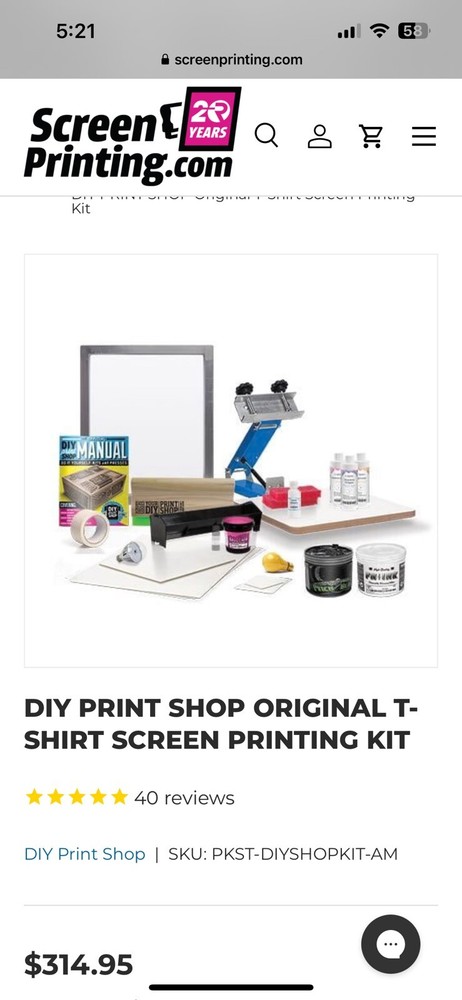 screen printing starter kit