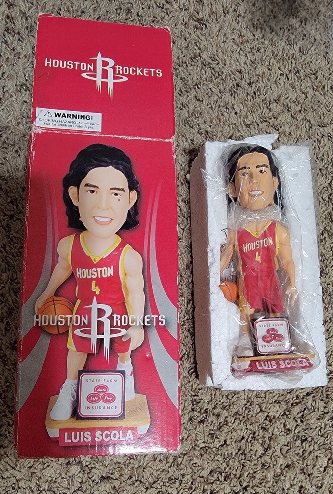 Luis Scola Bobble Head Rockets