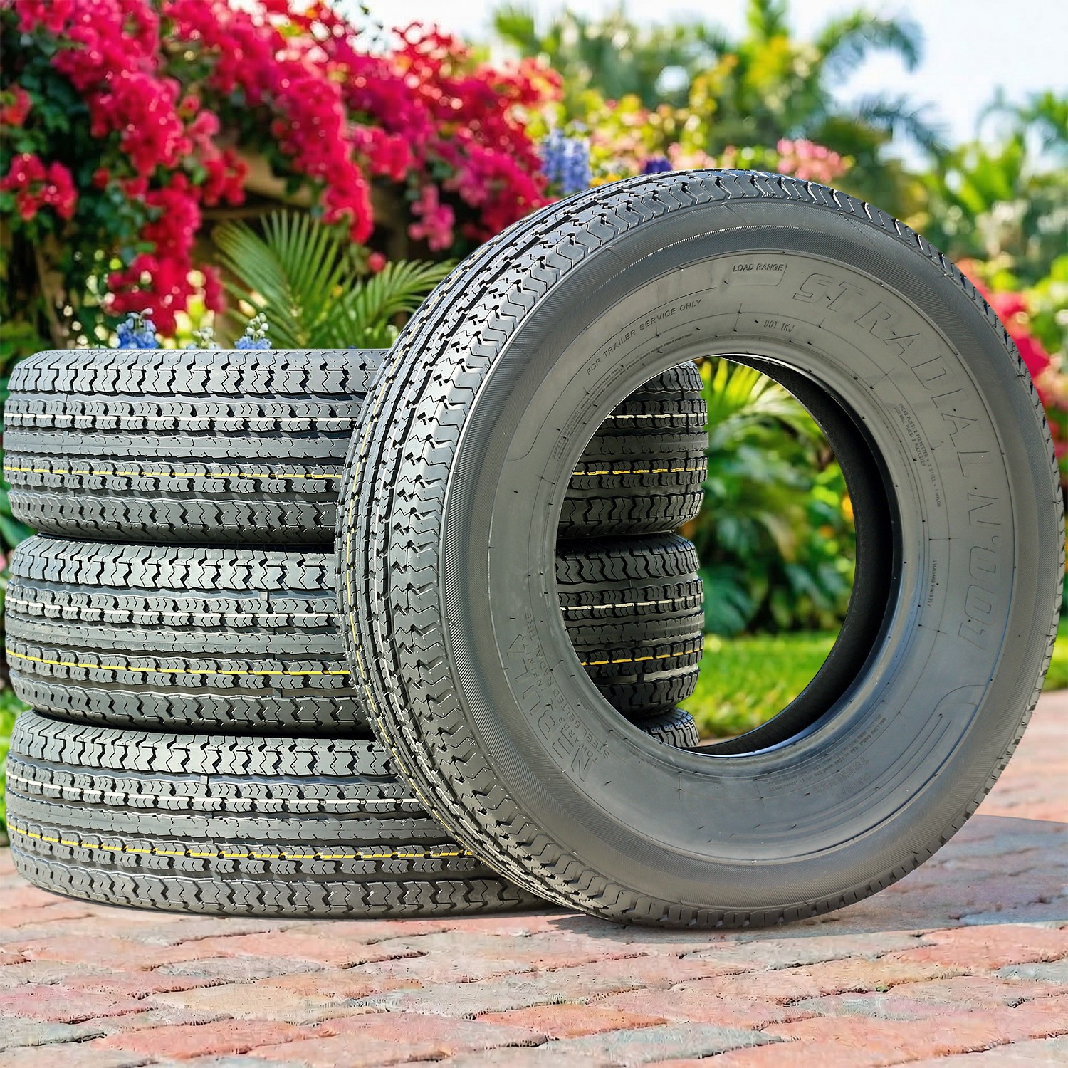 4 Tires Nebula ST Radial N' 001 Semi-Steel ST 225/75R15 Load E 10 Ply (Thailand)