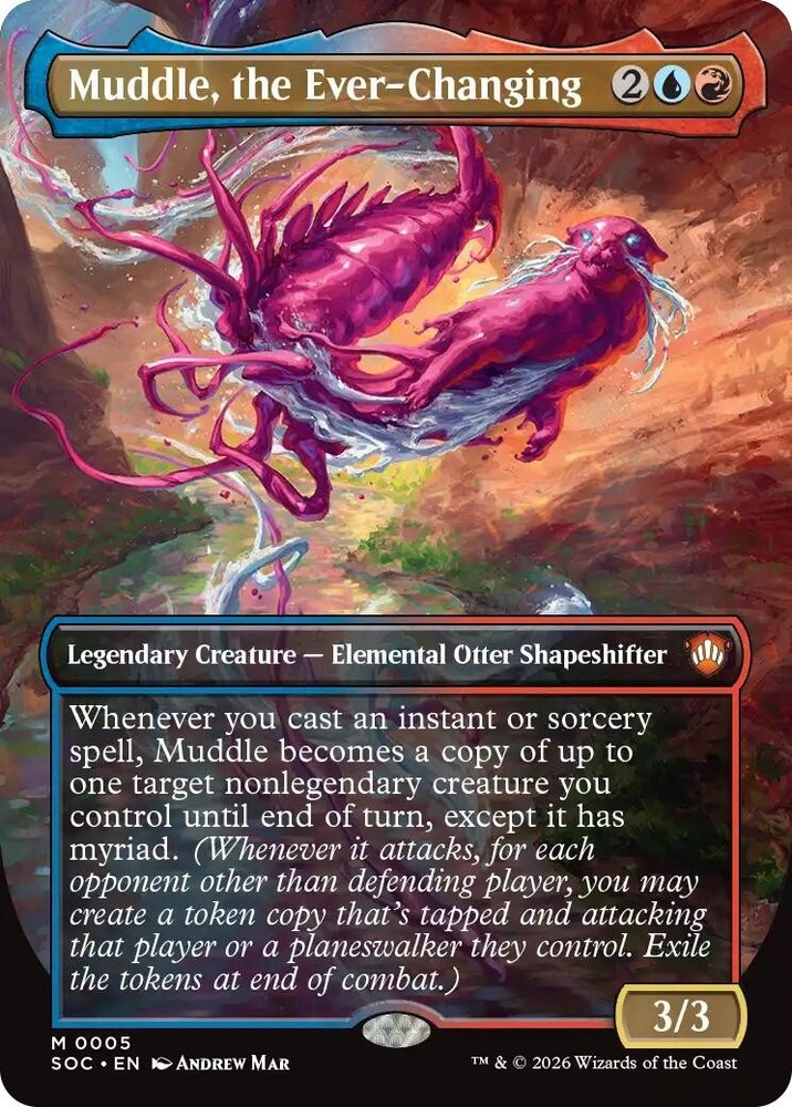 Foil Muddle, the Ever-Changing (Borderless) - 5 - NM - Commander: Secrets of ...