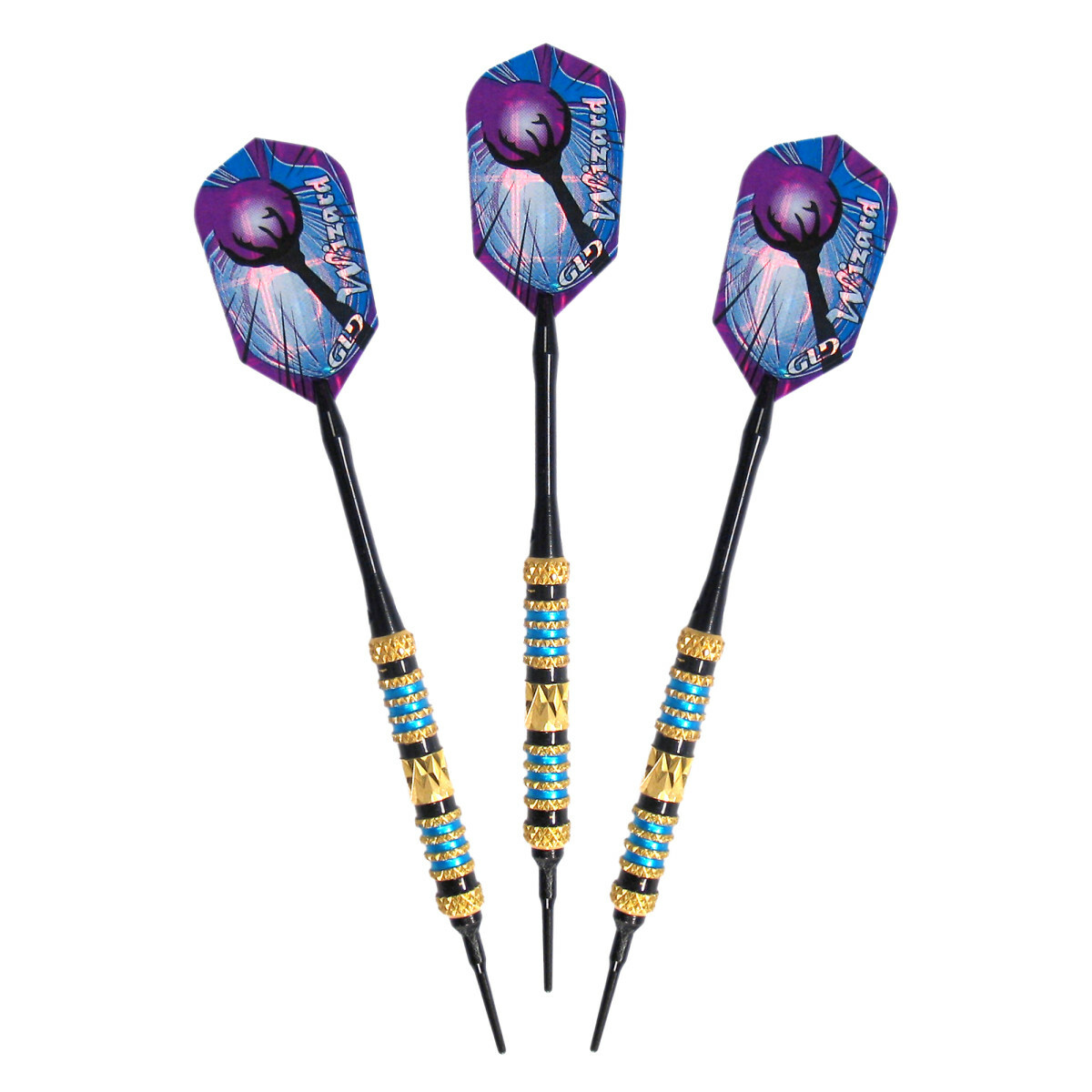 Viper Wizard Soft Tip Darts - Dartboard Game Accessory - Blue/Black - 18 Grams