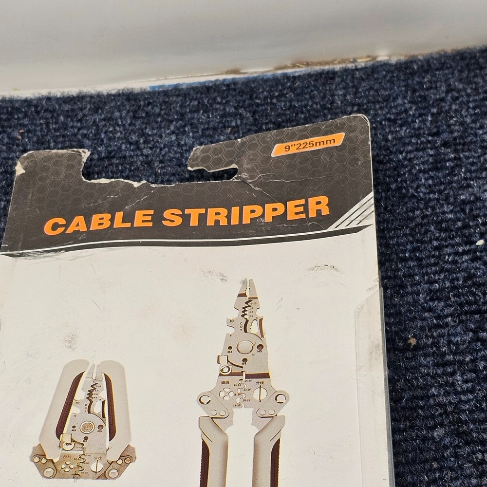 9" Wire Crimper Tool Multifunction Wire Stripper Cable Cutter Pliers