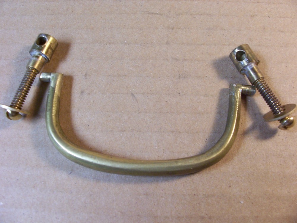 VINTAGE SOLID BRASS DRAWER PULL / HANDLE