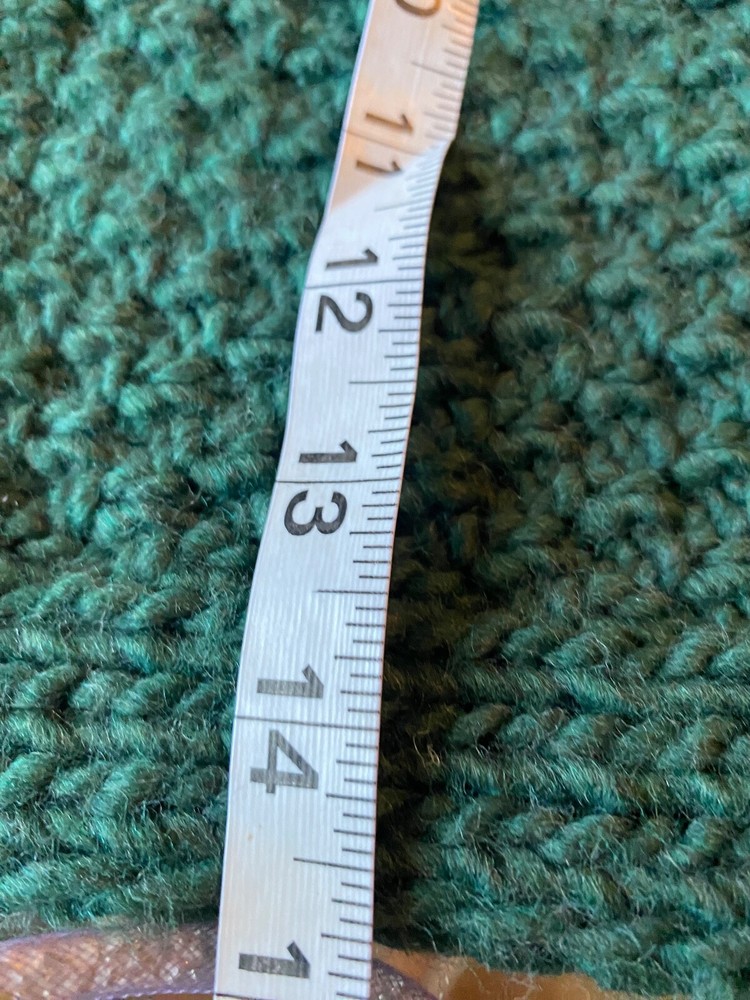 Green Infinity Knit Scarf