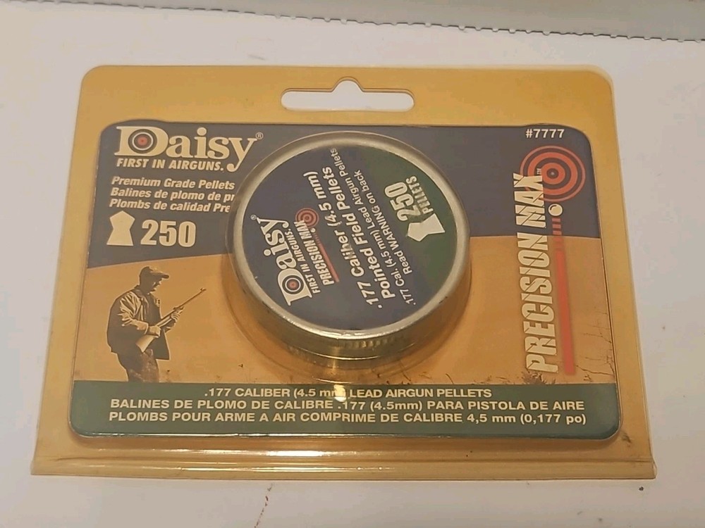 Daisy #7777  Pointed Precision Max .177 Caliber (4.5mm) Pellets 250 Count