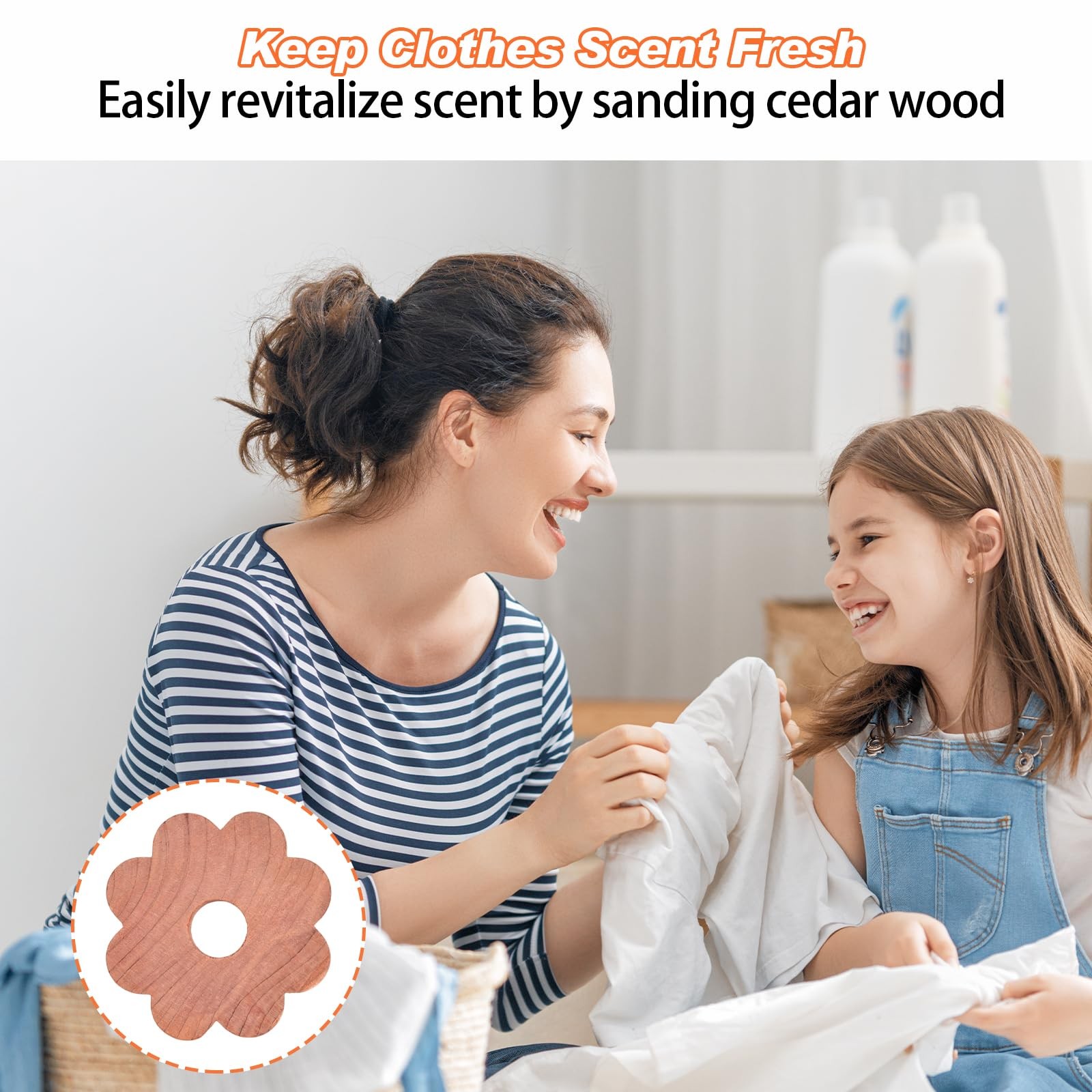 12 Pcs Cedar Blocks for Clothes Storage Flower Cedar Chips for Closets and Drawe